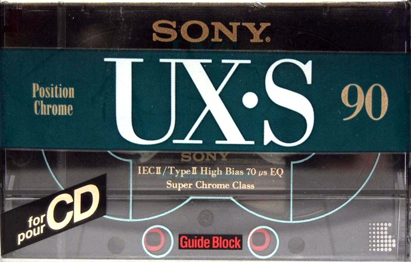 Compact Cassette Sony UX-S 90 Type II Chrome 1992 Europe