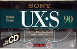 Compact Cassette Sony UX-S 90 Type II Chrome 1992 Europe