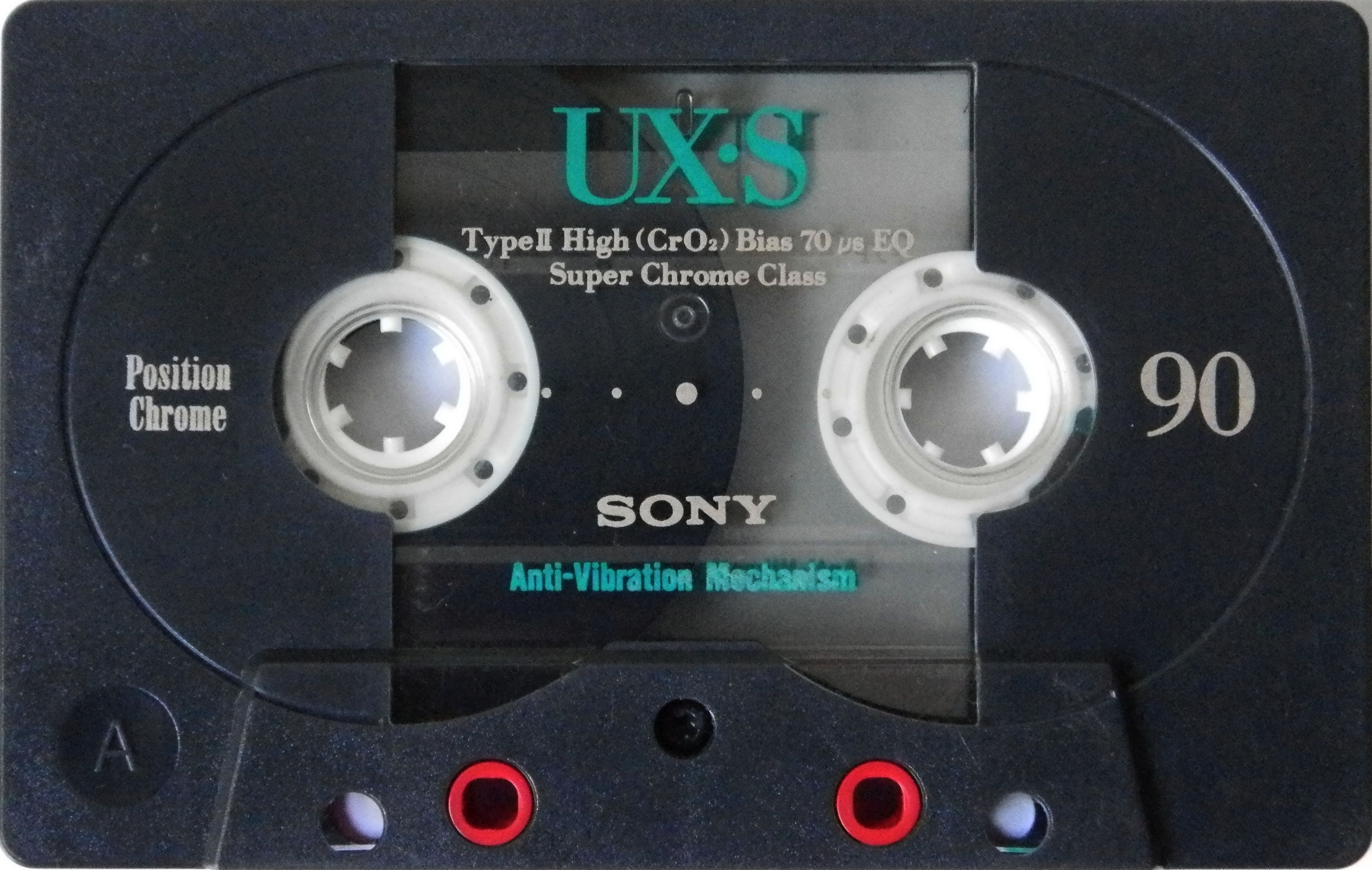 Compact Cassette Sony UX-S 90 Type II Chrome 1992 Europe