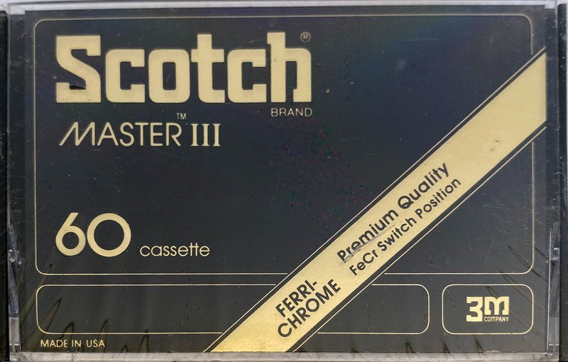 Compact Cassette: 3M Scotch - Master III 60