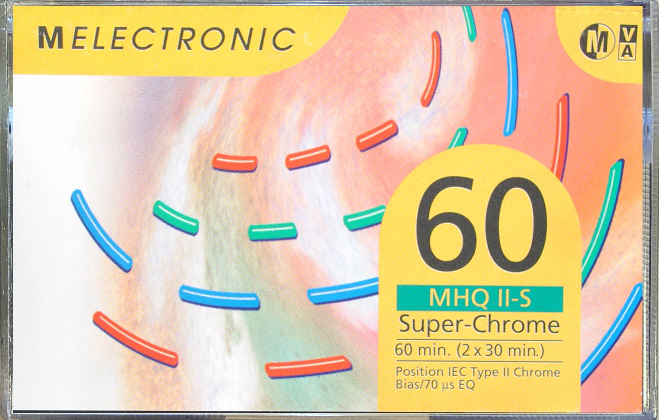 Compact Cassette Melectronic MHQ II-S 60 Type II Chrome 1995 Switzerland
