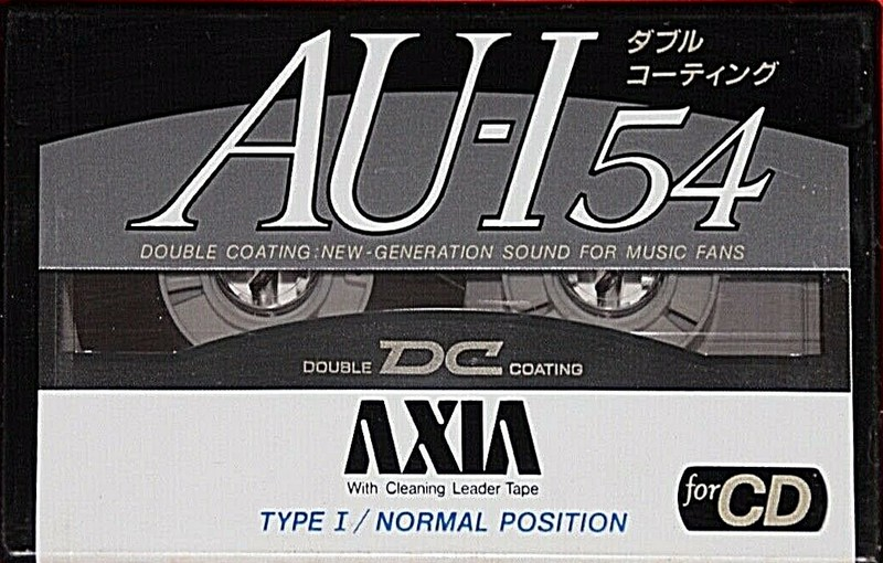 Compact Cassette AXIA AU-I 54 Type I Normal 1991 Japan