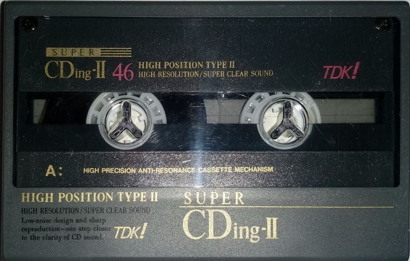Compact Cassette TDK Super CDing 2 46 "SCD2-46" Type II Chrome 1992 Japan