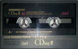 Compact Cassette TDK Super CDing 2 46 "SCD2-46" Type II Chrome 1992 Japan