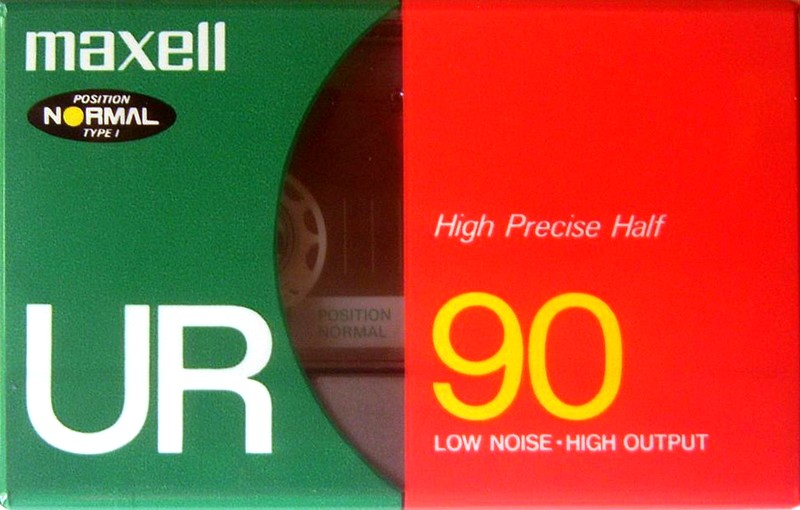 Compact Cassette Maxell UR 90 "UR90(F)" Type I Normal 1992 Japan