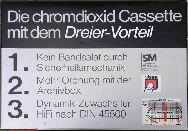 Compact Cassette: BASF  - Chromdioxid 40