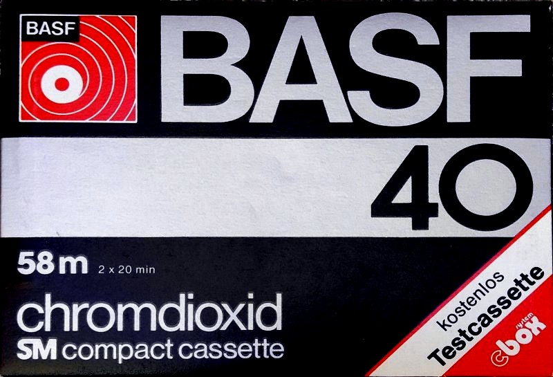 Compact Cassette BASF Chromdioxid 40 Type II Chrome 1977 Germany