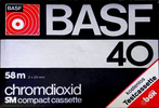 Compact Cassette BASF Chromdioxid 40 Type II Chrome 1977 Germany