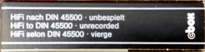 Compact Cassette BASF Chromdioxid 40 Type II Chrome 1977 Germany