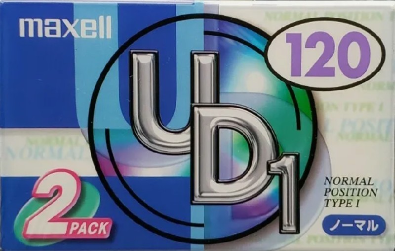 2 pack Maxell UDI / UD1 120 "UD1-120N.2P" Type I Normal 2000 Japan