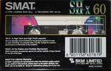 Compact Cassette Smat SH X 60 Type I Normal 1992 Europe