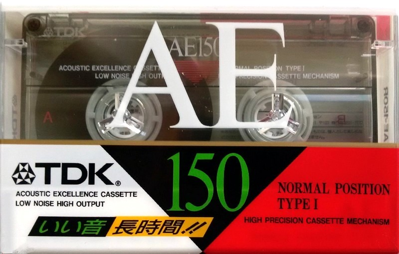 Compact Cassette TDK AE 150 "AE-150R" Type I Normal 1994 Japan
