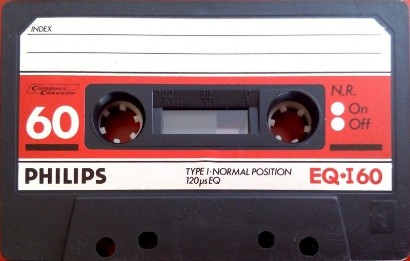 Compact Cassette Philips EQ-I 60 Type I Normal 1988 Europe