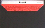 Compact Cassette Sony 60+2 Type I Normal 1974 USA
