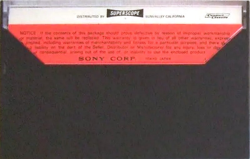 Compact Cassette: Sony  -  60+2