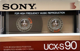 Compact Cassette Sony UCX-S 90 Type II Chrome 1985 USA
