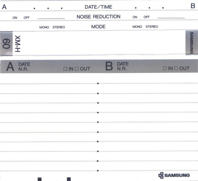 Compact Cassette:  Samsung - XM-H 60