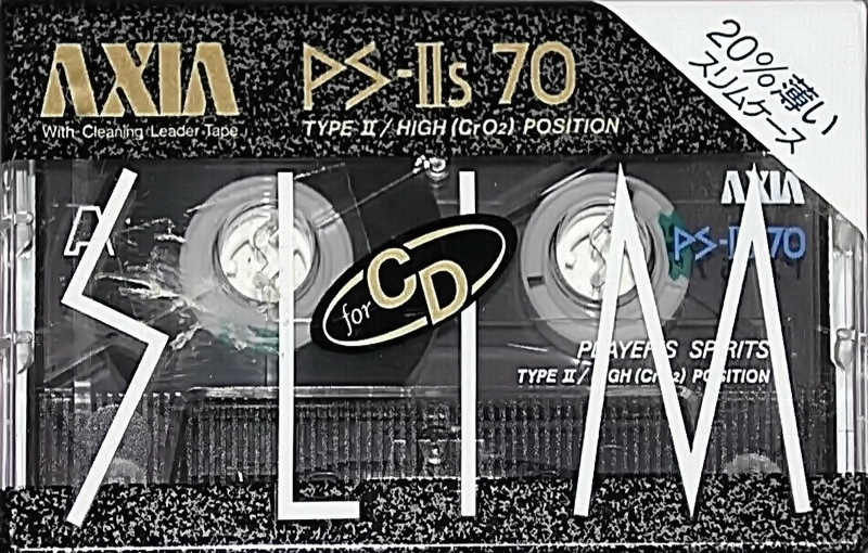 Compact Cassette AXIA PS-IIs 70 "PS-2s S 70" Type II Chrome 1989 Japan