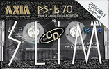 Compact Cassette AXIA PS-IIs 70 "PS-2s S 70" Type II Chrome 1989 Japan