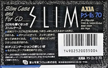 Compact Cassette AXIA PS-IIs 70 "PS-2s S 70" Type II Chrome 1989 Japan