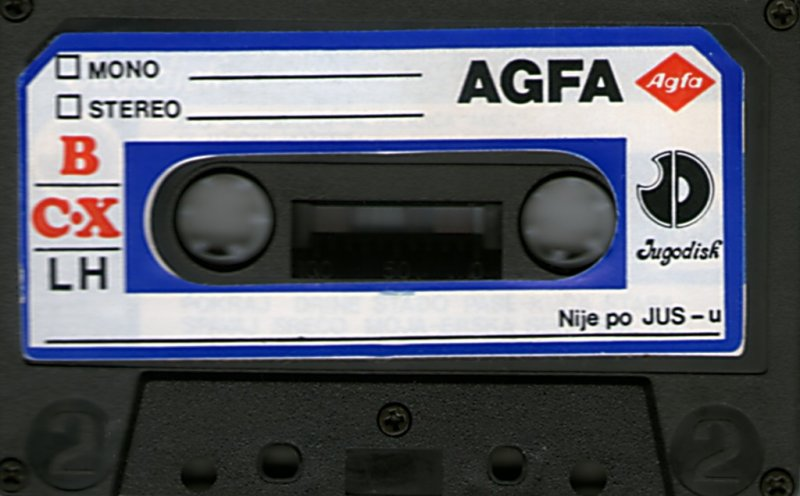 Compact Cassette AGFA 45 "C-X LN" Type I Normal Yugoslavia