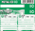 Compact Cassette Maxell Metal CD 110 Type IV Metal 1998 Europe