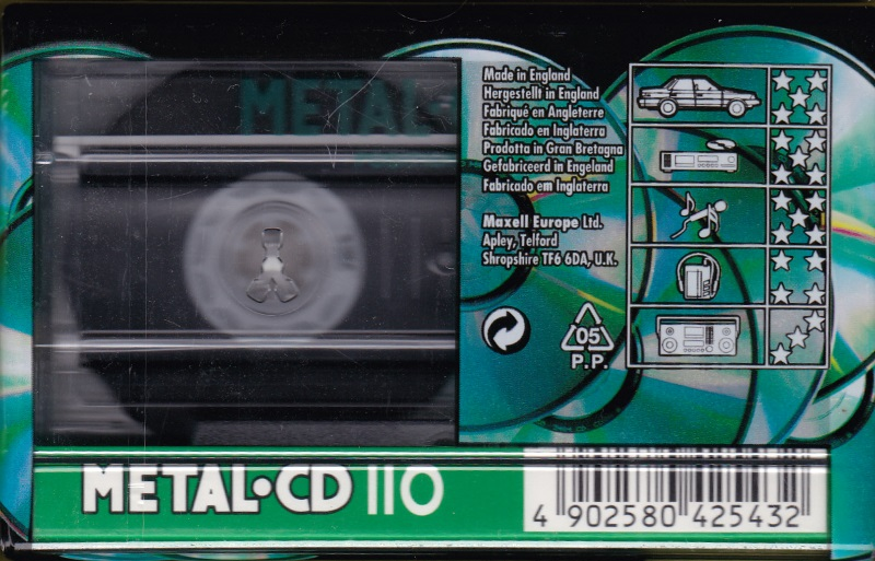 Compact Cassette: Maxell / Hitachi Maxell - Metal CD 110