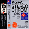 Compact Cassette AGFA Stereochrom 60 Type II Chrome 1978 Europe
