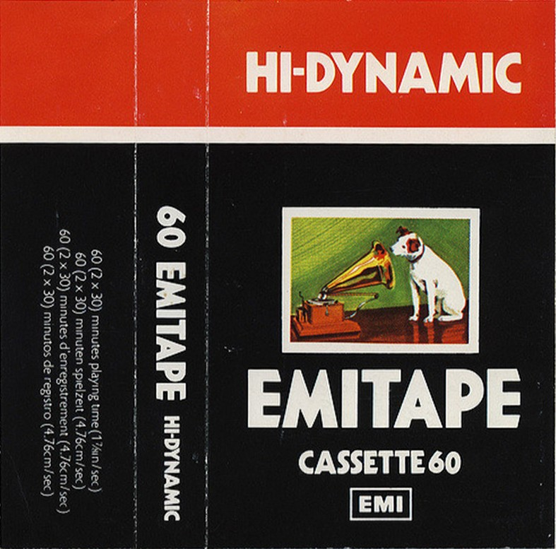 Compact Cassette EMITAPE HI-DYNAMIC 60 Type I Normal 1975 Europe
