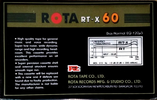Compact Cassette ROTA RT-X 60 Type I Normal Thailand