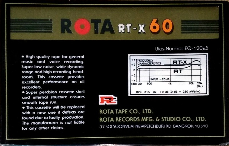 Compact Cassette:  ROTA - RT-X 60