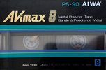Video8, Hi8, Digital8 Aiwa AVimax 90 Type IV Metal 1983 Europe