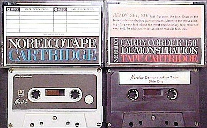 Compact Cassette Norelco 60 "Norelcotape Cartrige" Type I Normal 1964 USA