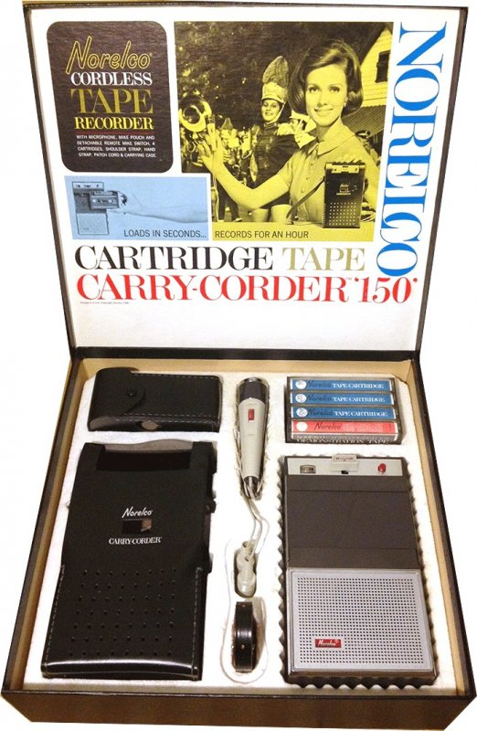 Compact Cassette Norelco 60 "Norelcotape Cartrige" Type I Normal 1964 USA