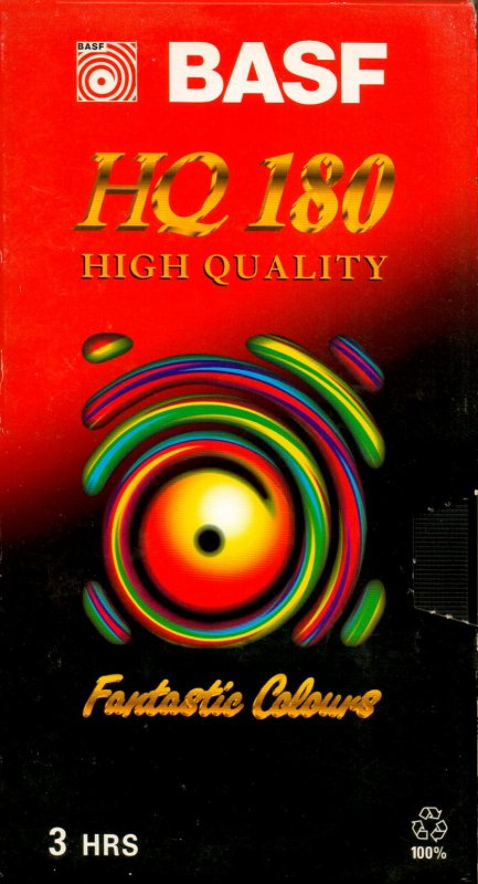 VHS, Video Home System BASF HQ 180 Type II Chrome 1998 Europe