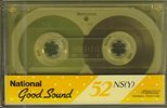 Compact Cassette National NS 52 "RT-52NS (Y)" Type I Normal 1985 Japan