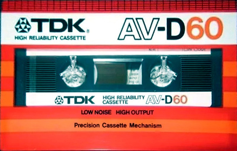 Compact Cassette TDK AV 60 "AV-D60" Type I Normal 1982 USA