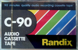 Compact Cassette Randix 90 Type I Normal Hong Kong