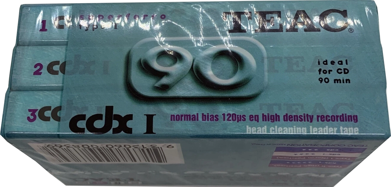3 pack Teac CDX I 90 Type I Normal 1990 Australia