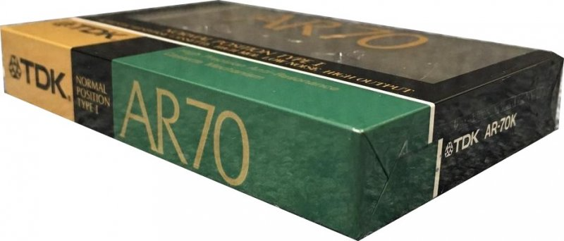 Compact Cassette TDK AR 70 "AR-70K" Type I Normal 1989 Japan