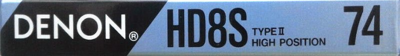 Compact Cassette Denon HD8S 74 Type II Chrome 1990 Europe