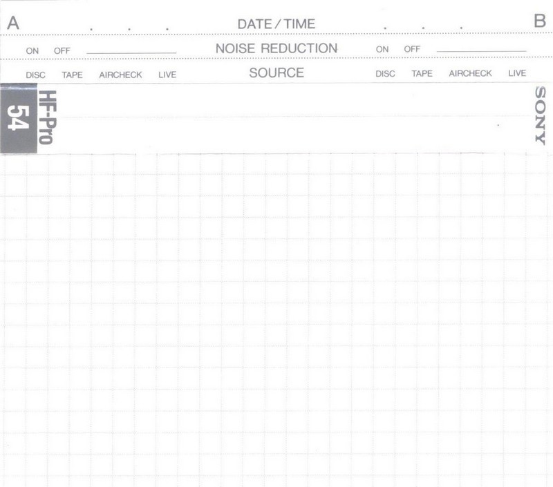Compact Cassette: Sony  - HF-Pro 54