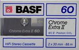 Compact Cassette BASF Chrome Extra II 60 Type II Chrome 1987 Europe