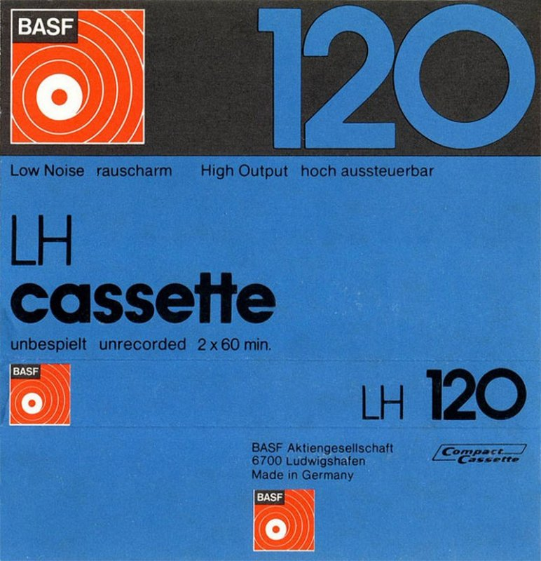 Compact Cassette BASF LH 120 Type I Normal 1973 Europe