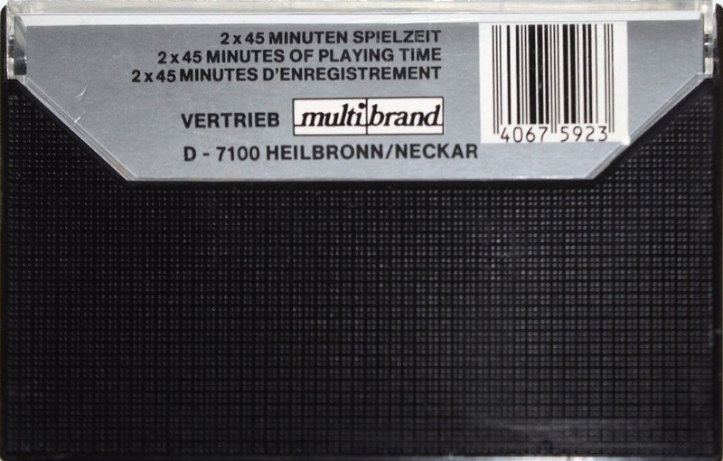 Compact Cassette Silver Sound High Energy 90 "Multibrand" Type I Normal 1983 Europe