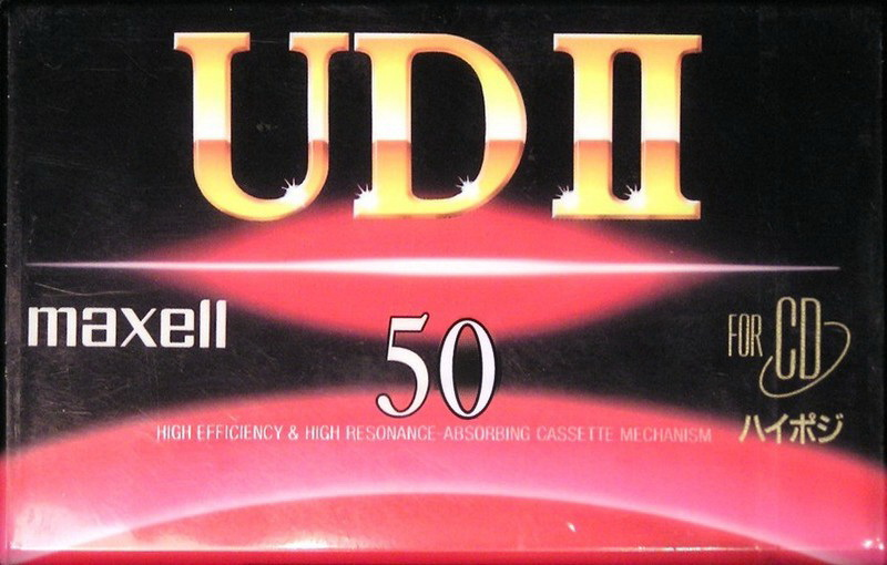 Compact Cassette Maxell UDII / UD2 50 "UD2-50G" Type II Chrome 1994 Japan