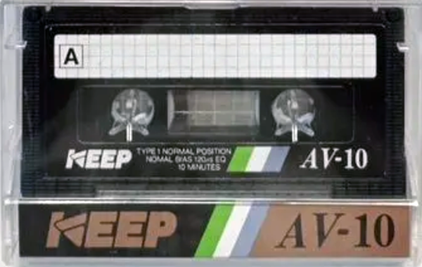 Compact Cassette KEEP AV 10 Type I Normal 1984 Japan