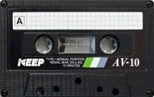 Compact Cassette KEEP AV 10 Type I Normal 1984 Japan