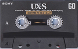 Compact Cassette Sony UX-S 60 Type II Chrome 1999 Europe