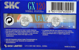 Compact Cassette SKC GX 120 Type I Normal 1995 Europe